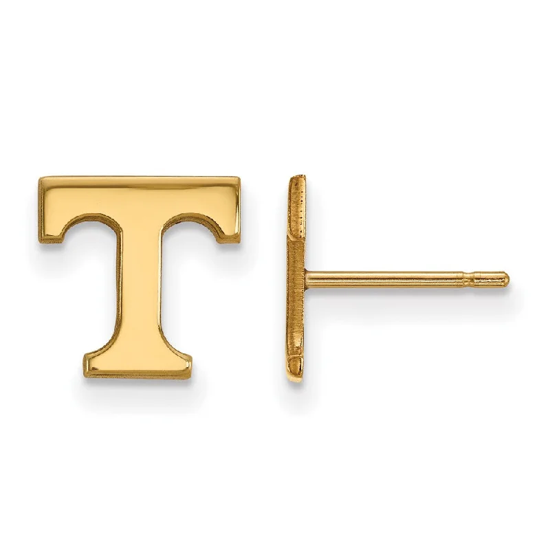 High-Quality Earrings-14k Gold Plated Silver Univ. of Tennessee XS (Tiny) Post Earrings