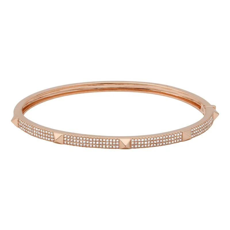 Elegant Pearl Bangles-Medium Gold Studs Bangle