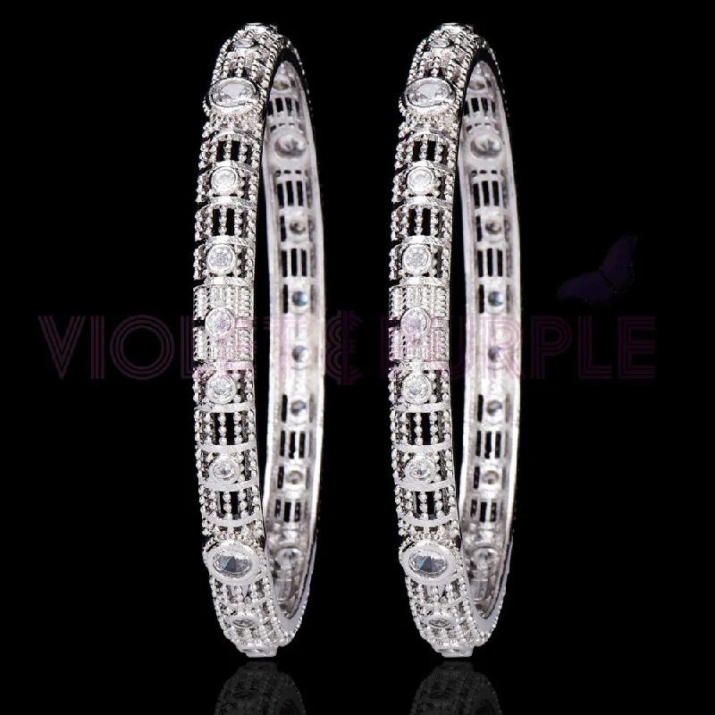 Fashionable Bangle Bracelets-Zirconia Bangles ZBGL10152