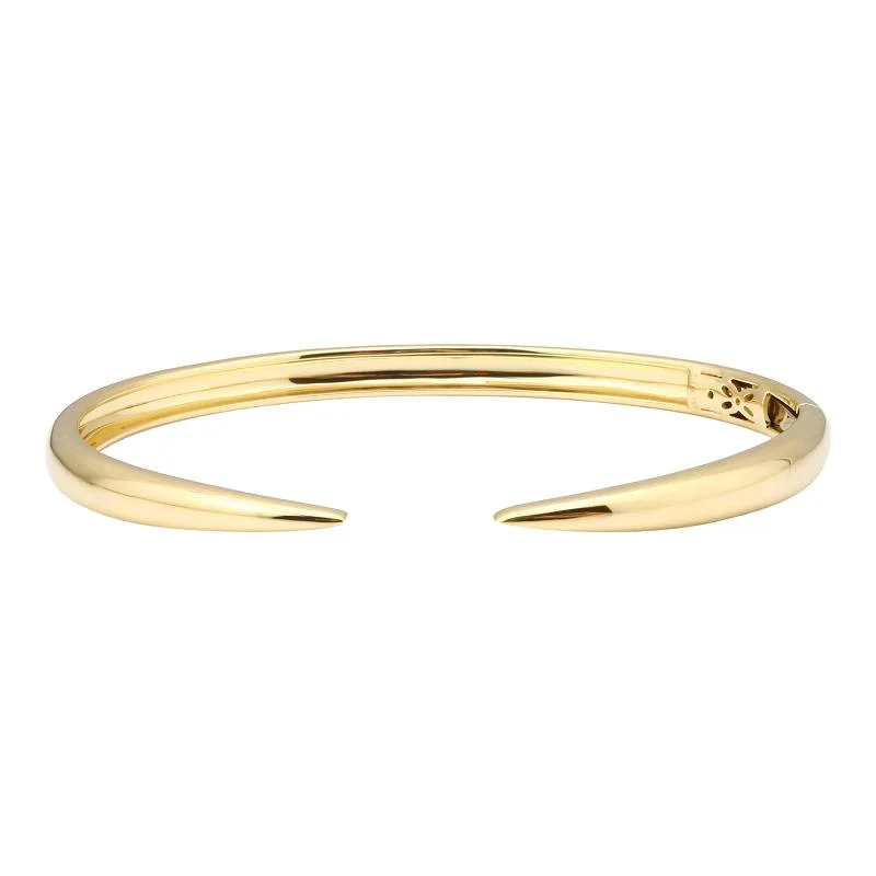 Stunning Diamond Bangles-Solid Gold Claw Bangle