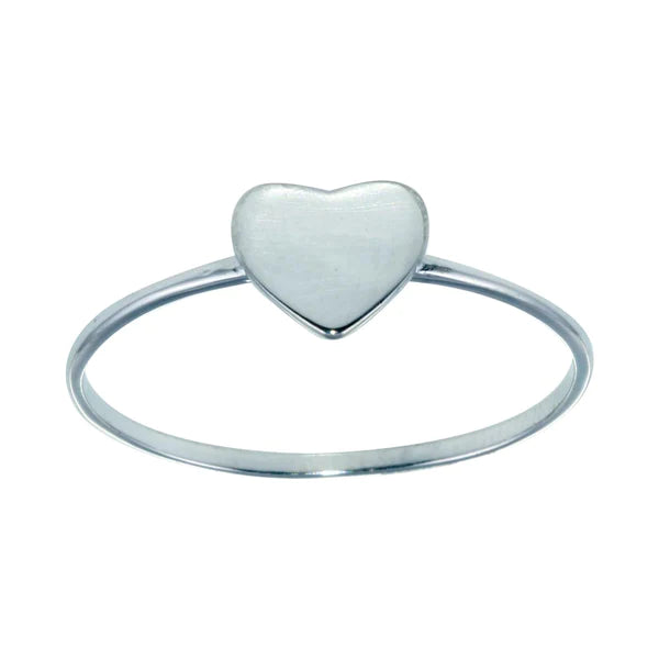 Elegant Engagement Rings-Sterling Silver 925 Heart Silver Ring