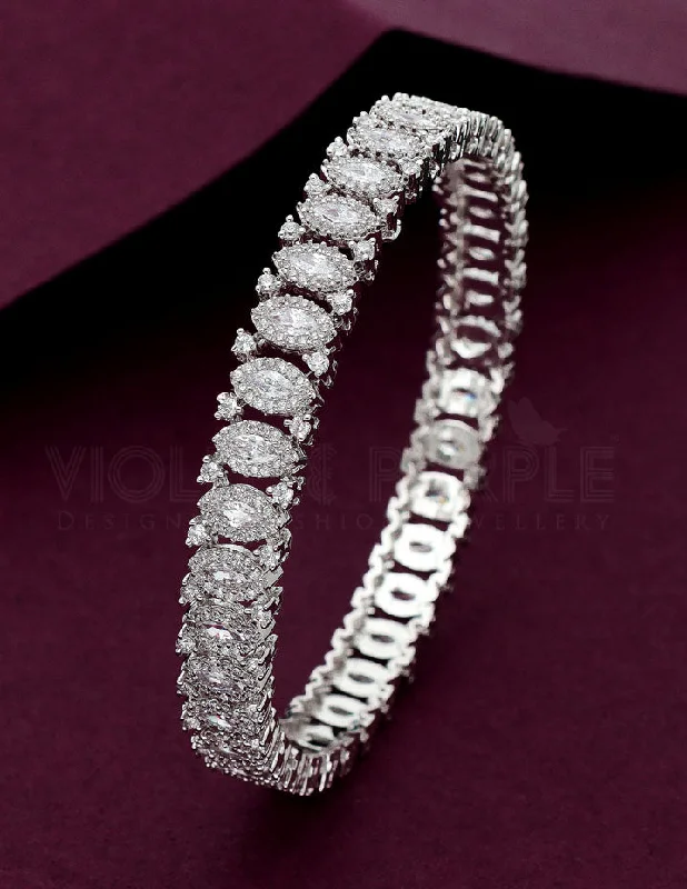 Custom Wedding Bangle Bracelets-Zircon Designer Bangles zbgl10884