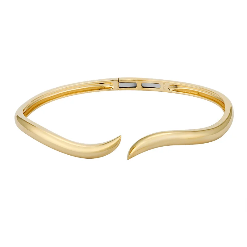 Fashionable Gold Bangles-Twist Gold Bangle