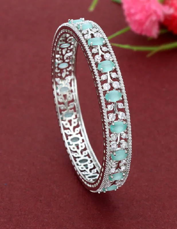 Custom Gemstone Bangles-Zircon Kada Bangle ZBGL10871