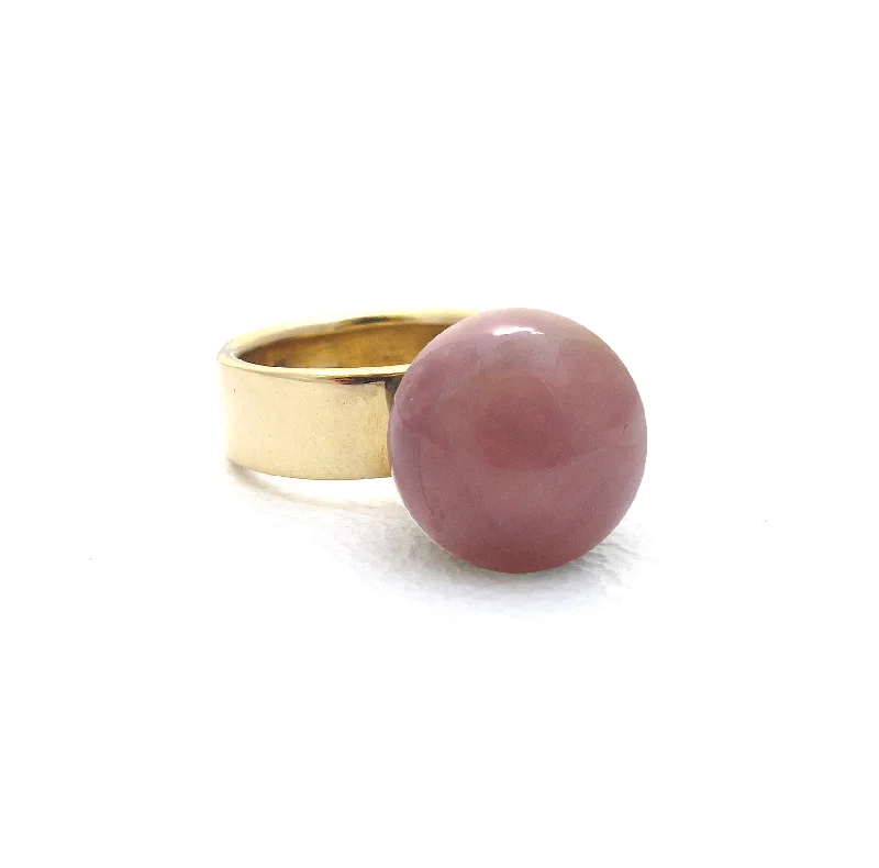 Luxury Silver Rings-Orb Purple Quartz Ring