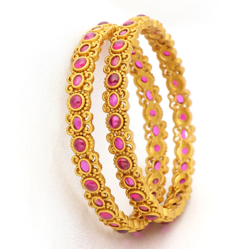 Unique Wedding Bangle Sets-Matt Kempu Bangles ZBGL10631