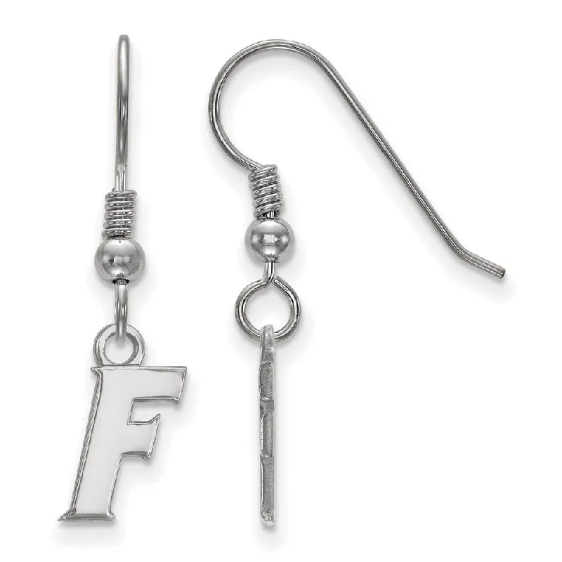 Cute Stud Earrings-Sterling Silver University of Florida XS (Tiny) Dangle Earrings