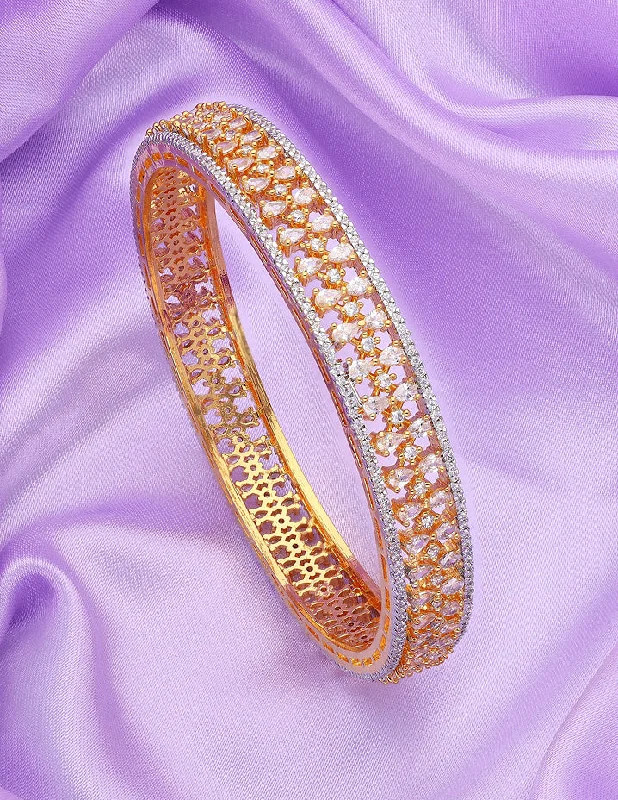 Elegant Gemstone Bangles-Designer Zircon Kada Bangles ZBGL11063