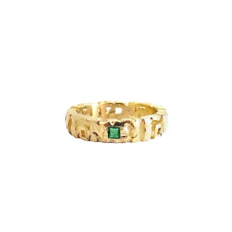 Colorful Wedding Rings-Lucca Demi Band