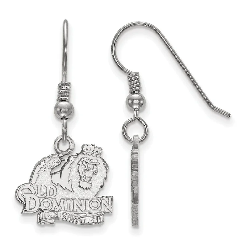 High-Quality Earrings-Sterling Silver Old Dominion University Small Dangle Earrings