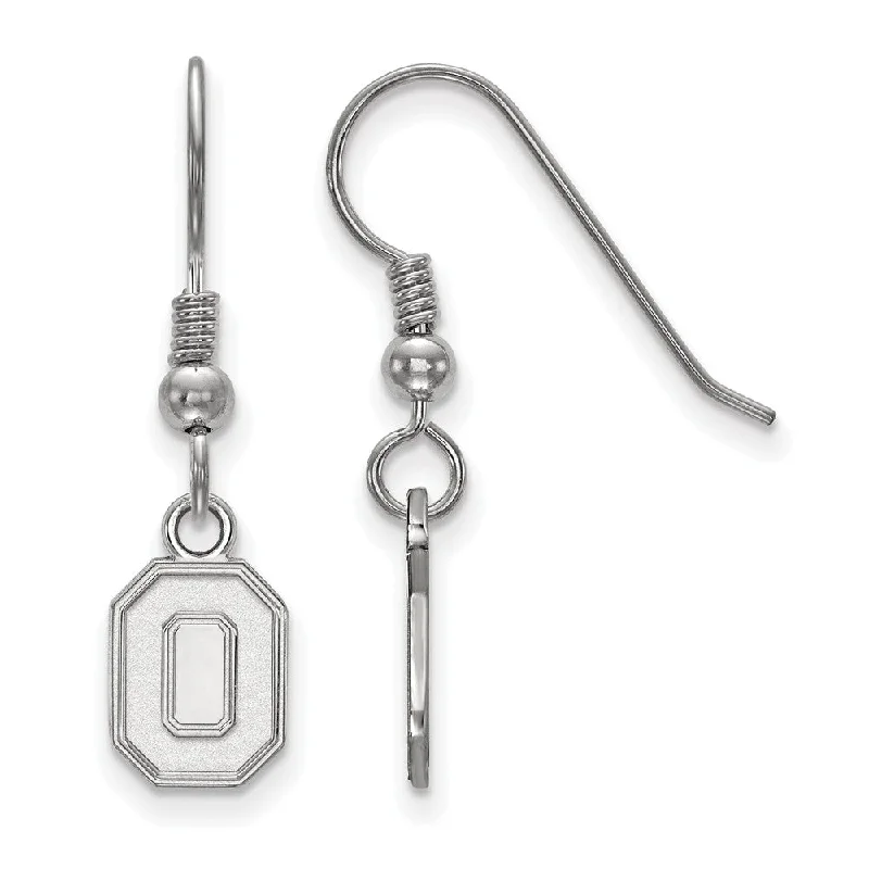 Fine Jewelry Earrings-Sterling Silver Ohio State University XS (Tiny) Dangle Earrings