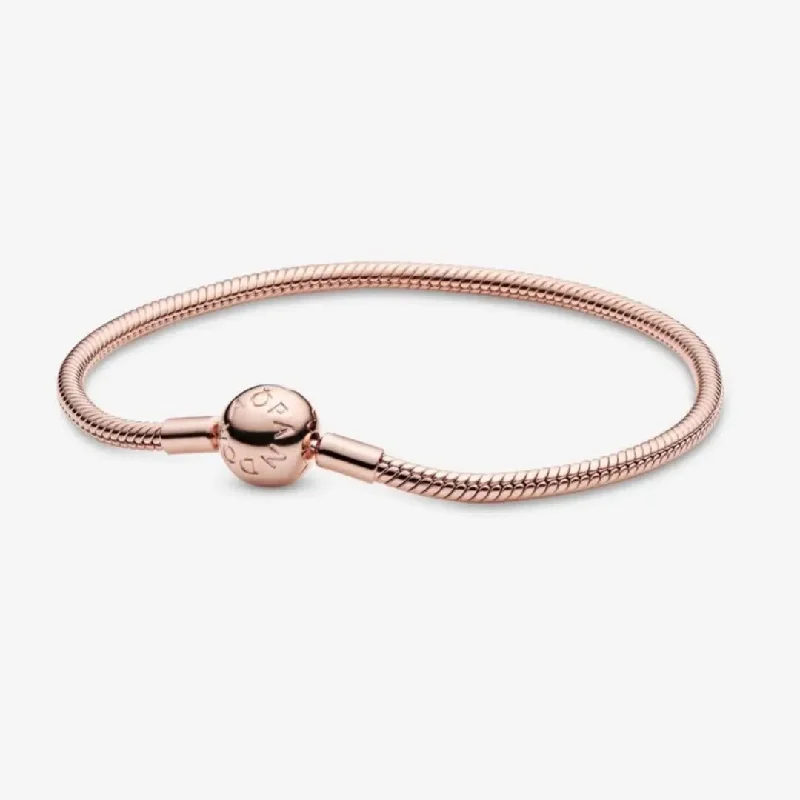 Simple Diamond Link Bracelets-Pandora Moments Snake Chain Bracelet