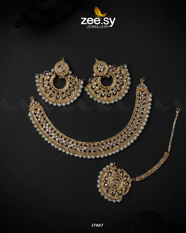 Statement Silver Necklaces-Gul-E-Rana Necklace