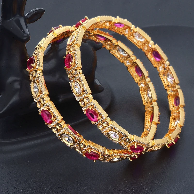 Custom Wedding Bangle Sets-Zirconia Bangles ZBGL10773