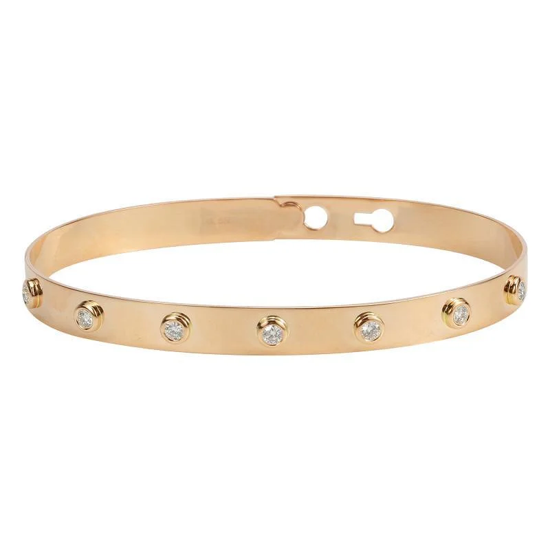 Dainty Gold Bangles-Diamond Bangle