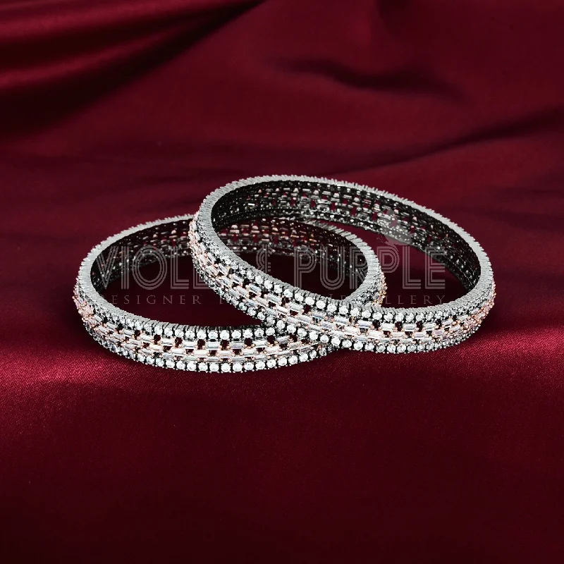 Traditional Gold Wedding Bangles-Zirconia Bangles ZBGL10420