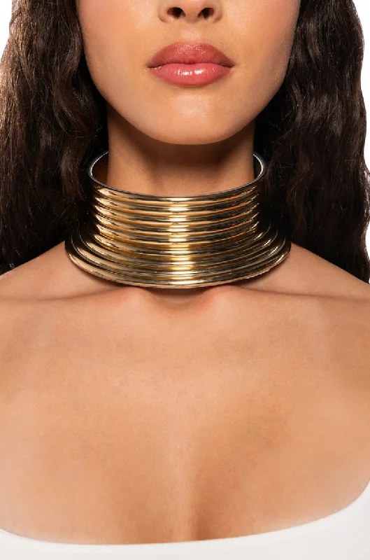 Trendy Necklaces for Women-OUT OF THIS WORLD STATEMENT NECKLACE