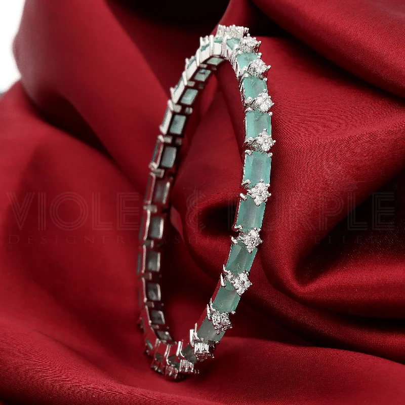 Beautiful Traditional Bangles-Zirconia Bangles ZBGL10787/R-W