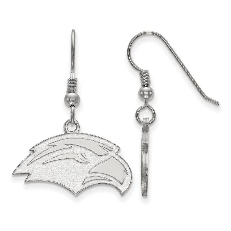 Beautiful Silver Earrings-Sterling Silver University of Southern Miss Small Dangle Earrings