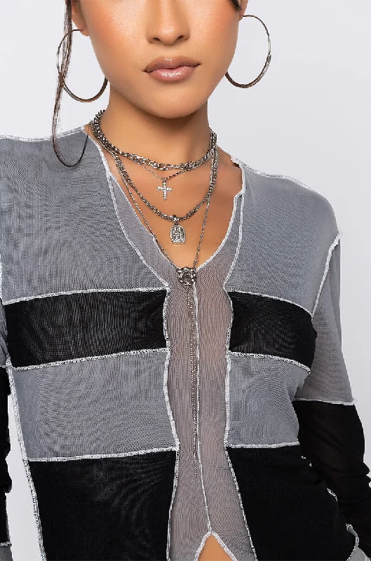 Stylish Adjustable Necklaces-DINAH NECKLACE SILVER