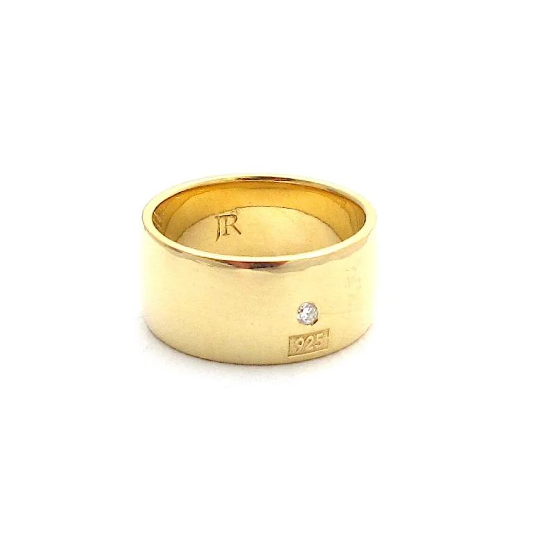 Modern Gemstone Rings-Hallmark Cigar Band