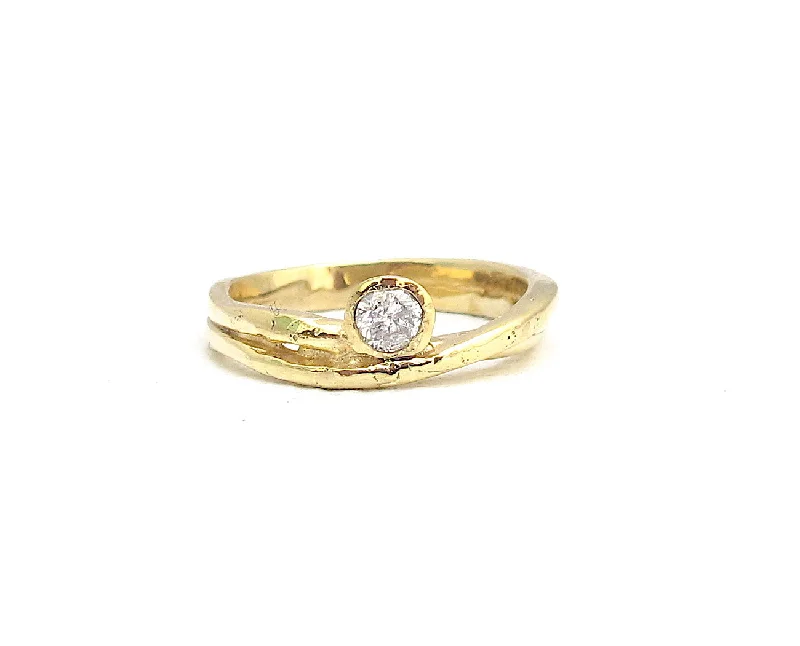 Fine Wedding Bands-Fragment Solitaire Ring