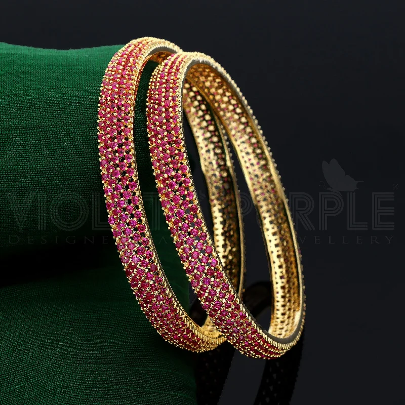 Adjustable Gold Bangle Bracelets-Zirconia Bangles ZBGL10018