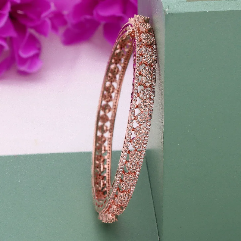 Designer Wedding Bangles-Zirconia Kada Bangle ZBGL10788